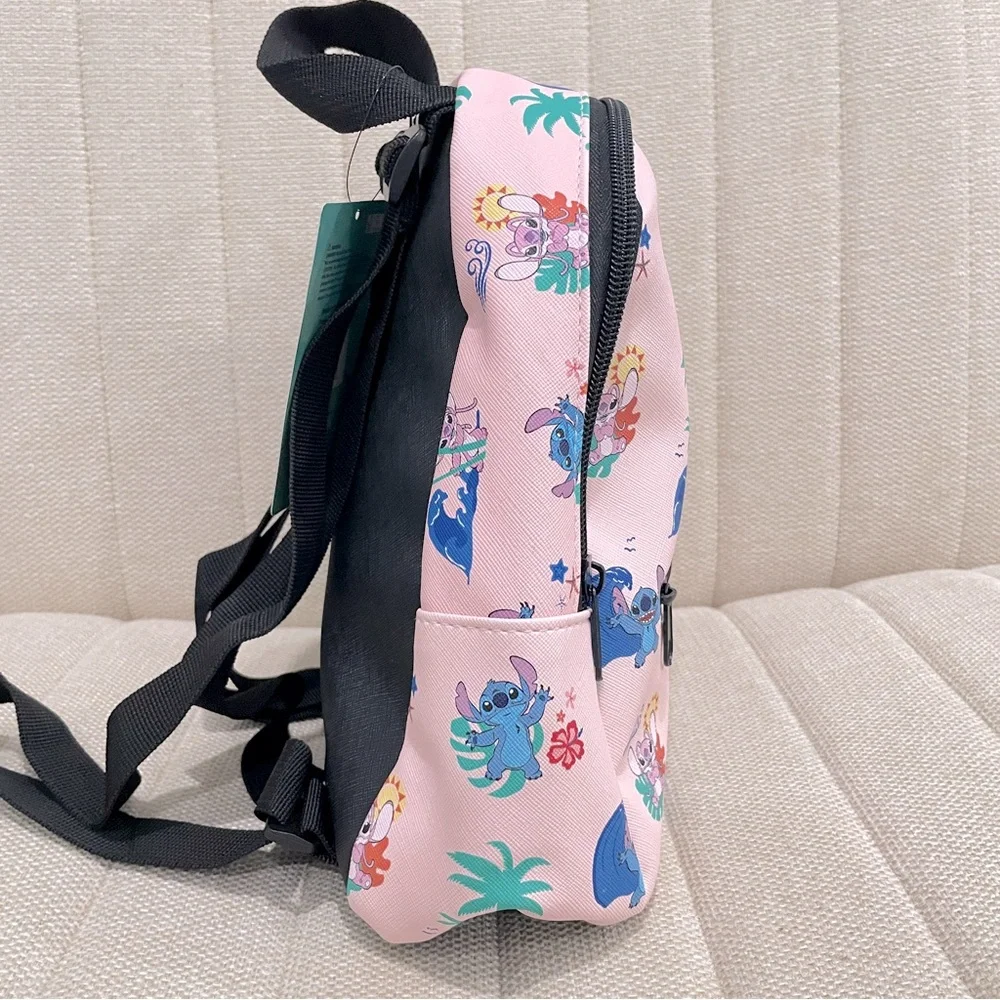 NEW Disney Lilo & Stitch‎ Angel Pink Tropical Mini Backpack NWT